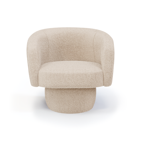 Fauteuil pivotant ORSON Tissu bouclette