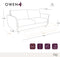 Canapé convertible express matelas 160cm OWEN Velours à motifs