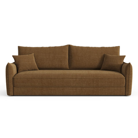 Canapé convertible 4 places PLUME tissu tramé