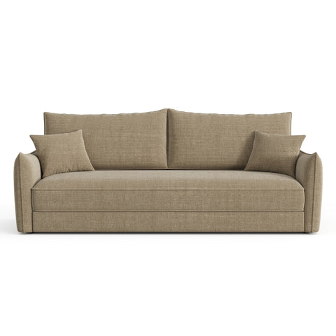 Canapé convertible 4 places PLUME tissu tramé