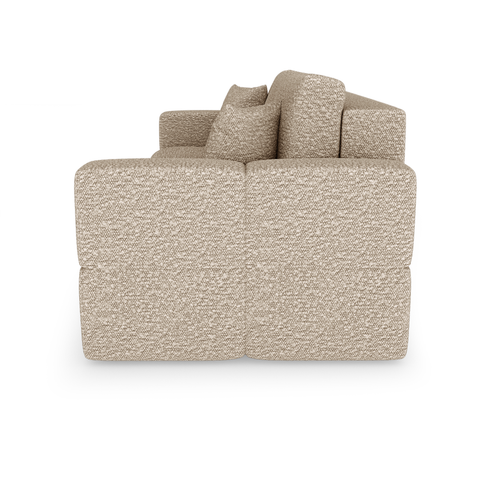 Canapé convertible express matelas 140cm RAFAEL Tissu bouclette