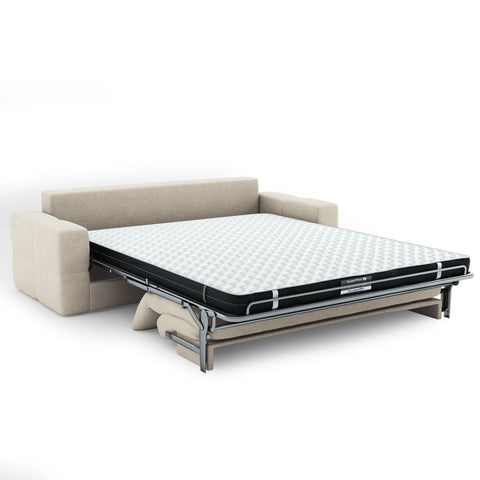 Canapé convertible express matelas 140cm RAFAEL Tissu tramé