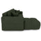 Canapé d'angle gauche convertible express matelas Dunlopillo 140cm RAFAEL tissu tramé