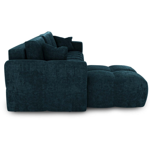 Canapé d'angle gauche convertible express matelas Dunlopillo 140cm RAFAEL velours