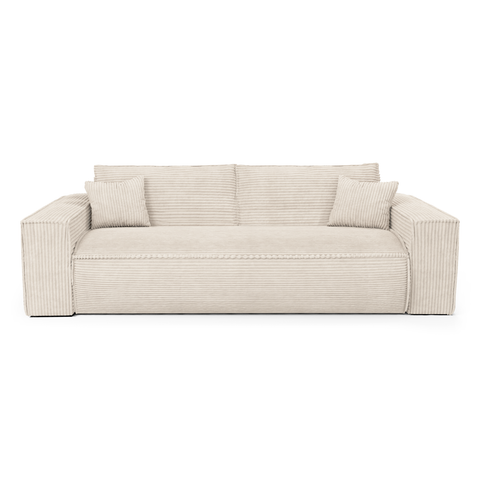 Canapé convertible express matelas 160cm RUBY Velours côtelé