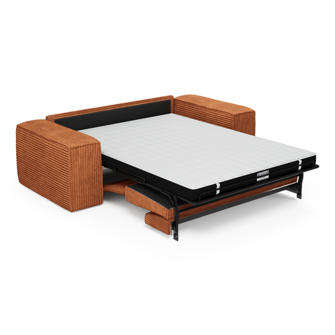 Canapé convertible express matelas 160cm RUBY Velours côtelé