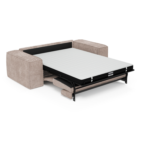 Canapé convertible express matelas 160cm RUBY Velours côtelé XXL