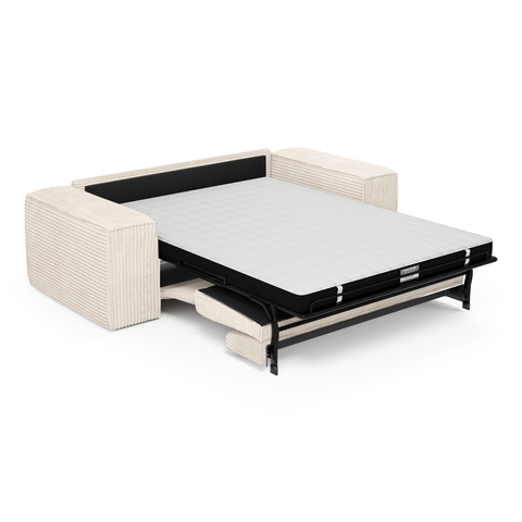 Canapé convertible express matelas 140cm RUBY Velours côtelé