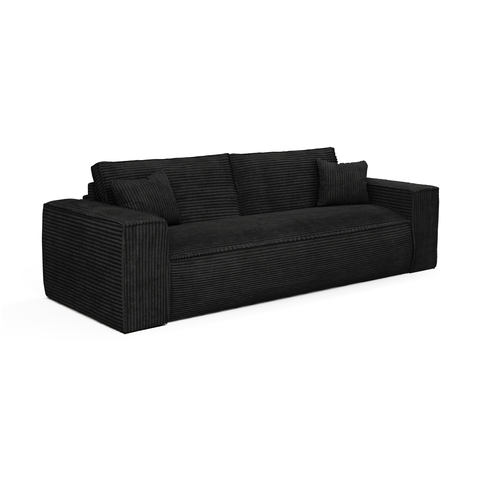 Canapé convertible express matelas 140cm RUBY Velours côtelé