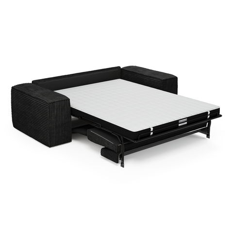 Canapé convertible express matelas 140cm RUBY Velours côtelé