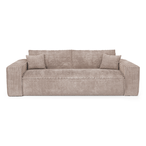 Canapé convertible express matelas 140cm RUBY Velours côtelé XXL