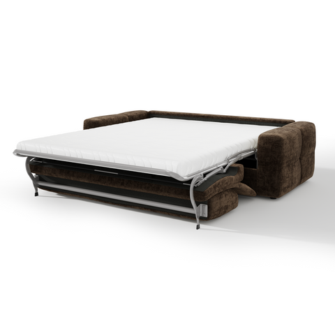Canapé 3 places convertible SAGA velours texturé