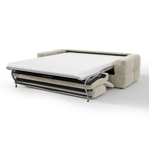 Canapé 3 places convertible SAGA velours texturé
