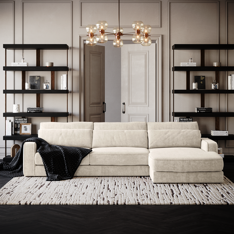 Canapé d'angle droit SOHO Velours