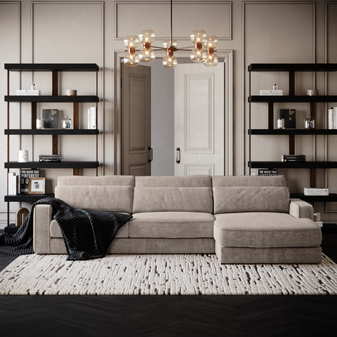 Canapé d'angle droit SOHO Velours