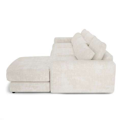 Canapé d'angle droit SOHO Velours tramé