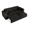Canapé 4 places convertible YUMA tissu bouclette