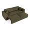 Canapé 4 places convertible YUMA tissu bouclette