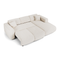 Canapé convertible grand angle droit YUMA tissu bouclette