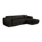 Canapé convertible grand angle droit YUMA tissu bouclette
