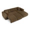 Canapé convertible grand angle droit YUMA velours texturé