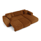 Canapé convertible grand angle droit YUMA velours texturé