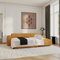 Canapé convertible grand angle droit YUMA velours texturé