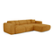 Canapé convertible grand angle droit YUMA velours texturé