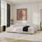 Canapé convertible grand angle gauche YUMA tissu bouclette