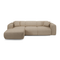 Canapé convertible grand angle gauche YUMA tissu bouclette