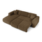 Canapé convertible grand angle gauche YUMA velours texturé