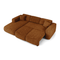 Canapé convertible grand angle gauche YUMA velours texturé