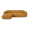 Canapé convertible grand angle gauche YUMA velours texturé