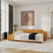 Canapé convertible grand angle gauche YUMA velours texturé