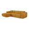 Canapé convertible grand angle gauche YUMA velours texturé
