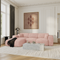 Canapé convertible grand angle gauche YUMA velours texturé