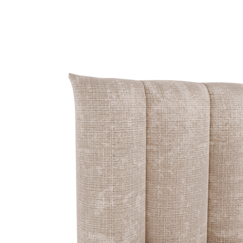 Ensemble de lit 160cm boxspring CELESTE velours gaufré
