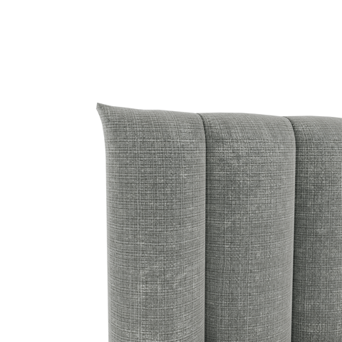 Ensemble de lit 160cm boxspring CELESTE velours gaufré