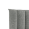 Ensemble de lit 160cm boxspring CELESTE velours gaufré