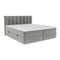 Ensemble de lit 180cm boxspring CELESTE velours gaufré
