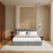 Ensemble de lit 180cm boxspring CELESTE velours gaufré