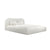 Lit coffre LILY ROSE 180cm (Tête De Lit, Sommier À Coffres) Tissu bouclette