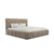 Lit coffre GRACE JANE 160cm (Tête De Lit, Sommier À Coffres) Tissu Velours
