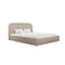 Lit coffre LILY ANN 160cm (Tête De Lit, Sommier À Coffres) Tissu bouclette