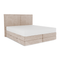 Ensemble de lit matelas premium 160cm et lit boxspring  LUNE velours gaufré