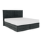 Ensemble de lit matelas premium 160cm et lit boxspring  LUNE velours gaufré
