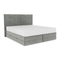 Ensemble de lit matelas premium 180cm et lit boxspring  LUNE velours gaufré