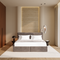 Ensemble de lit matelas premium 180cm et lit boxspring  LUNE velours gaufré