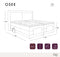 Ensemble de lit OSEE Velours 160x200 (tête de lit, surmatelas, sommier à relaxation électrique et matelas à ressorts ensachés)