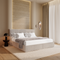 Ensemble de lit 140cm boxspring SOLANA velours chenillé